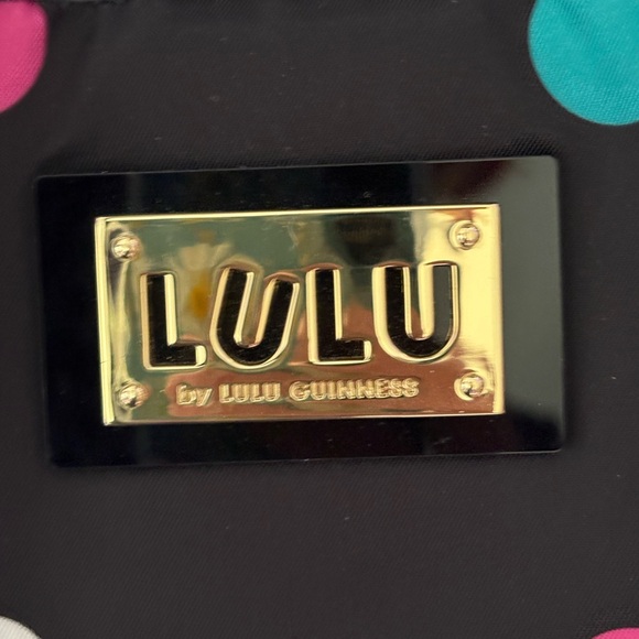 LULU Black Polka Dot Women's Tote Bag - Picture 3 of 11